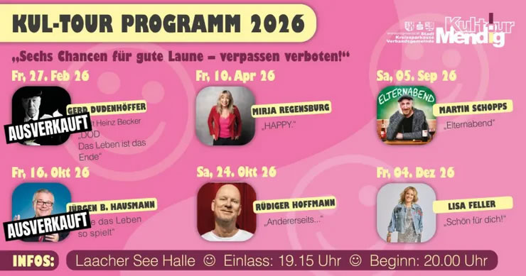 Kul-tour - Programm 2026 in Mendig